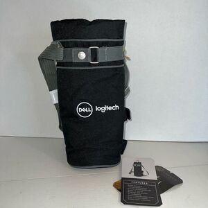 Picnic Time Insulated Single Wine Bottle Tote Bag  Strap Branded Dell Logitech